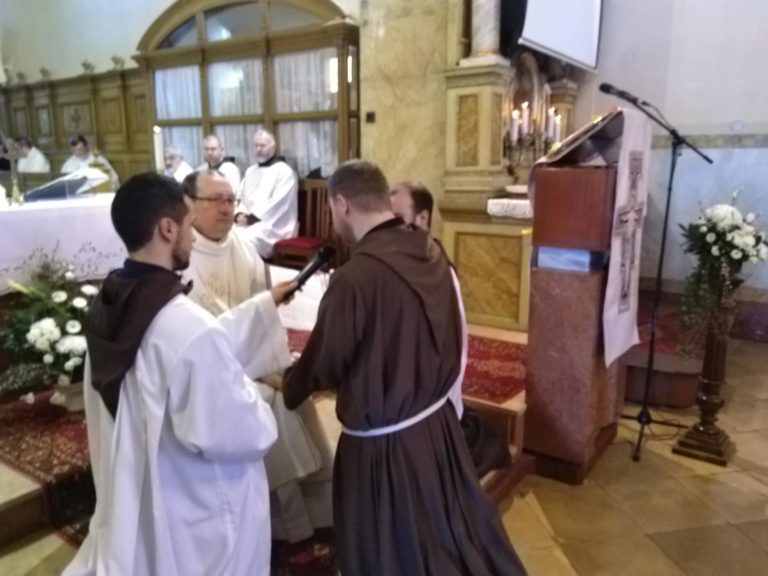 Professione perpetua di fr. József Virth. Mór 23 febbraio 2019